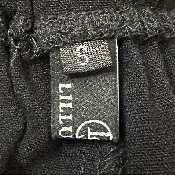 Lillusory Linen Blend Black Wide Leg Pull On Pants, Sz Small - Picture 10 of 13